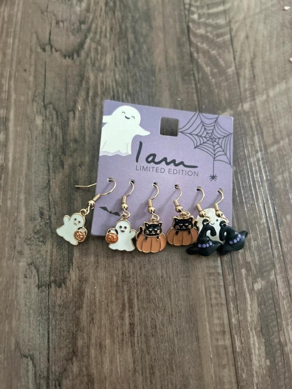 I am Brand Halloween Collection Earrings Trio - Dangly, Brand New!
